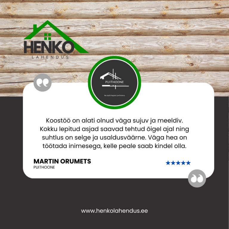 Martin Orumets tagasiside